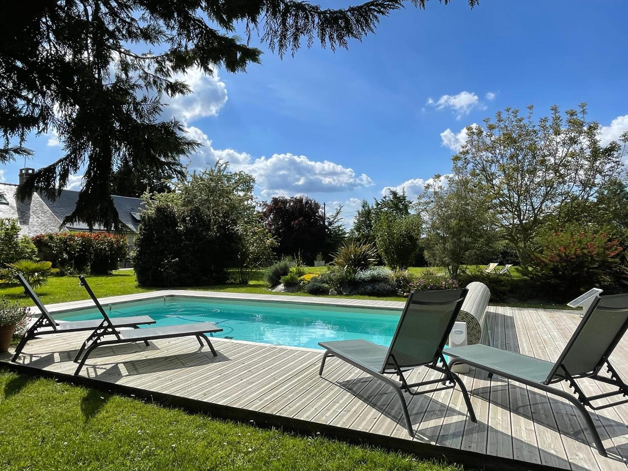Chambres D Hotes Avec Piscine Et Spa La Foliere Saumur Villebernier Eksteriør bilde